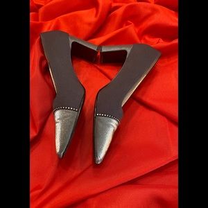 Vintage Silver/Pewter Pumps Size 8.5